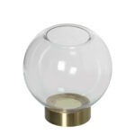 Elorien – Vase/Kerzenschale Kristall, Transparent/Gold