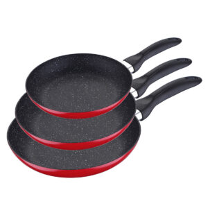 Luma – Pfannenset 3-teilig Aluminium, Rot