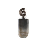 Gwenethis – Vase Aluminium/Kristall, Rauchgrau/Beige/Bronze – DKD Home Decor