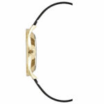 Nine West Damenuhr (36 mm) mit goldenen Gehäuse und buntem Armband, stilvolles Accessoire für jeden Anlass.