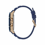 Guess Herrenuhr (47 mm) in Rosa mit Silikonarmband und Edelstahlgehäuse, ideal für jeden Anlass.