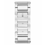 Elegante Damenuhr Guess (Ø 22 mm) aus Edelstahl mit grauem Gehäuse und Armband, Quarz-Uhrwerk und Mineral-Kristall.