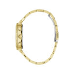 Guess Damenuhr Guess (37 mm) in elegantem Gold mit Edelstahlarmband und Quarzwerk.