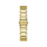 Guess Damenuhr Guess (37 mm) in elegantem Gold mit Edelstahlarmband und Quarzwerk.