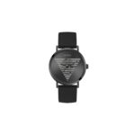 Guess Damenuhr (44 mm) in elegantem Schwarz mit Edelstahlgehäuse und Silikonarmband, perfektes Accessoire für jeden Anlass.
