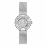 Guess Damenuhr (36 mm) in elegantem Grau mit Edelstahlarmband und Quarzwerk, perfektes Accessoire für jeden Anlass.