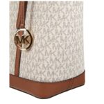 Elegante Handtasche Weiß/Braun von Michael Kors aus hochwertigem Leder, ideal für jeden Anlass.
