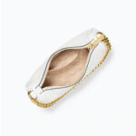 Elegante Tasche Weiß Michael aus hochwertiger Haut mit Reißverschluss und Markenetui, ideal für jeden Anlass.