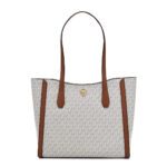 Elegante Handtasche Beige von Michael Kors aus hochwertigem Canvas-Stoff, ideal für den täglichen Gebrauch.