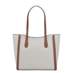 Elegante Handtasche Beige von Michael Kors aus hochwertigem Canvas-Stoff, ideal für den täglichen Gebrauch.