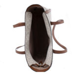 Elegante Handtasche Beige von Michael Kors aus hochwertigem Canvas-Stoff, ideal für den täglichen Gebrauch.