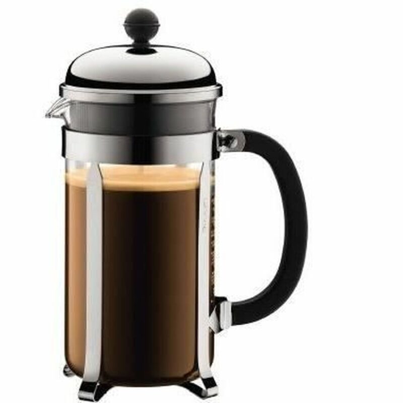 Kaffeemaschine Edelstahl 1 L von Bodum - elegante Kolben-Kaffeemaschine für perfekten Kaffeegenuss
