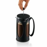 Kaffeemaschine 1 L Schwarz von Bodum - elegante Kolben-Kaffeemaschine für bis zu 8 Tassen