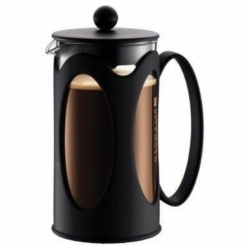 Kaffeemaschine 1 L Schwarz von Bodum - elegante Kolben-Kaffeemaschine für bis zu 8 Tassen