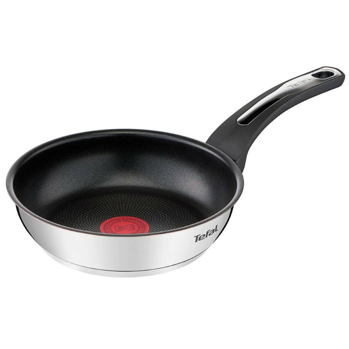 S0433220_0 Pfanne Stahl Edelstahl Tefal mit Antihaftversiegelung, geeignet für alle Herdarten und Ofen bis 175 ºC.