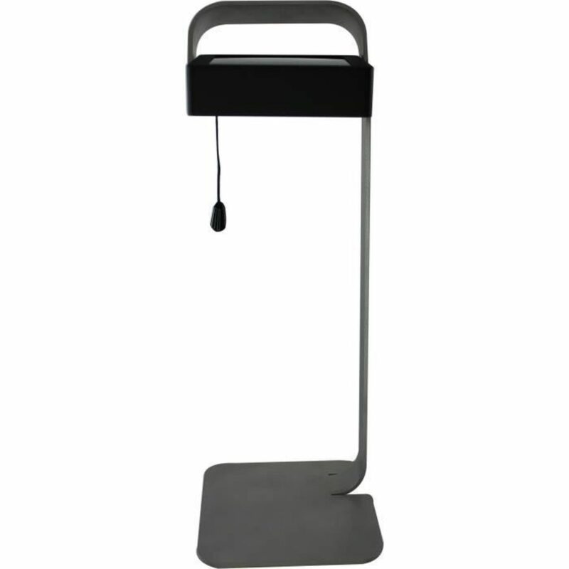 Stilvolle Tischlampe Grau Aluminium, ideal für moderne Wohnräume, aus Aluminium und ABS, umweltfreundlich mit Sonnenlicht betrieben.