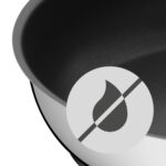 Bratpfanne Edelstahl mit Bakelitgriff von WMF, Ø 28 cm, ideal für gesundes Kochen und alle Herdarten.