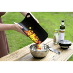 Schneidebrett Schwarz Kunststoff Wenko Set mit drei verschiedenen Größen für sicheres und flexibles Schneiden in der Küche.