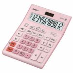 Taschenrechner Schwarz Kunststoff Casio mit LCD-Anzeige und 12 Ziffern, ideal für Büro und Schule.