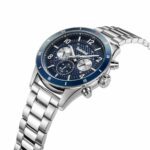 Timberland Herrenuhr (46 mm) in Grau mit Edelstahlarmband und Quarz-Uhrwerk, stilvolles und robustes Design.