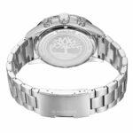 Timberland Herrenuhr (46 mm) in Grau mit Edelstahlarmband und Quarz-Uhrwerk, stilvolles und robustes Design.