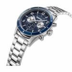 Timberland Herrenuhr (46 mm) in Grau mit Edelstahlarmband und Quarz-Uhrwerk, stilvolles und robustes Design.