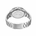 Timberland Herrenuhr (46 mm) in Grau mit Edelstahlarmband und Quarz-Uhrwerk, stilvolles und robustes Design.