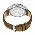 Timberland Herrenuhr (46 mm) mit Edelstahlgehäuse und Lederarmband, stilvolles Design für jeden Anlass.