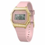 Damenuhr Ice 022056 (32 mm) in Gold und Rosa mit Silikonarmband und Quarzwerk