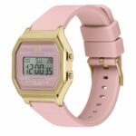 Damenuhr Ice 022056 (32 mm) in Gold und Rosa mit Silikonarmband und Quarzwerk