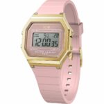 Damenuhr Ice 022056 (32 mm) in Gold und Rosa mit Silikonarmband und Quarzwerk