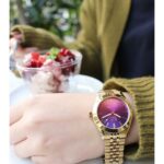 Ice Damenuhr Gold mit elegantem Edelstahlarmband und solarbetriebenem Uhrwerk