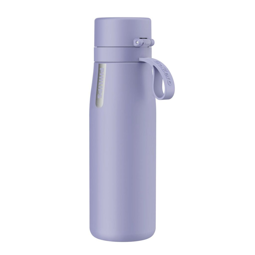 Reise-Thermoskanne 1,0 l Lavendel von Philips aus Edelstahl, ideal für unterwegs, auslaufsicher und wiederverwendbar.