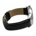 Aviator Herrenuhr (45 mm) in elegantem Design mit Lederarmband und Edelstahlgehäuse, ideal für stilbewusste Träger.