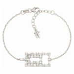 Damen-Armband Folli Follie aus Edelstahl in Silber mit dezentem Logo-Akzent, elegantes und zeitloses Design.
