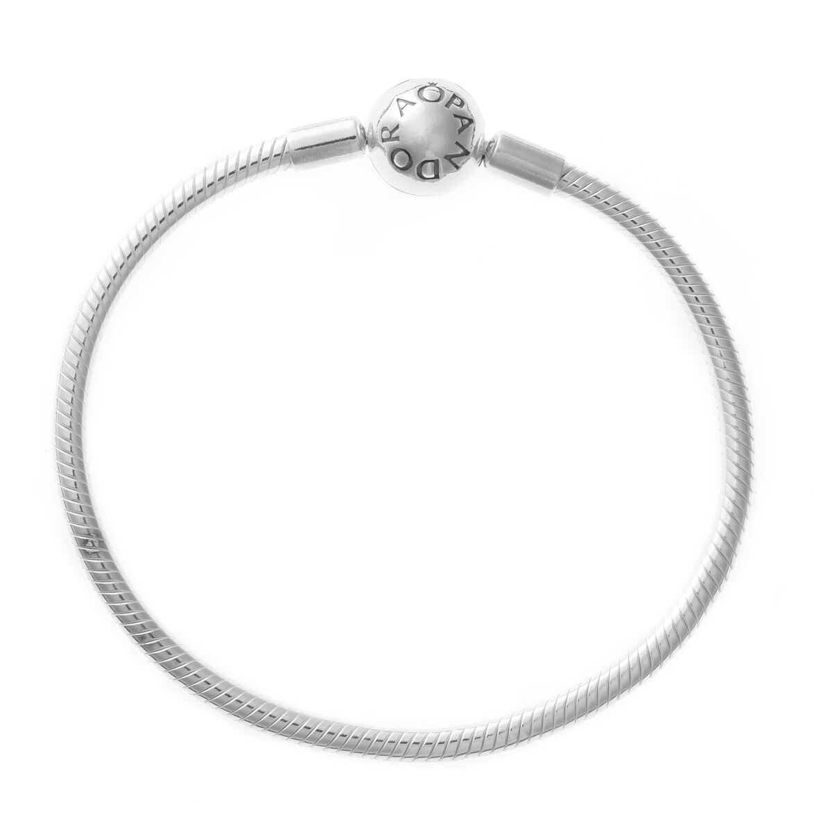 S7273063_0 Elegantes Damen-Armband aus 925er Silber von Pandora, modernes Design in Grau, ideal für jeden Anlass.