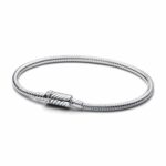 Elegantes Damen-Armband Pandora aus 925er Silber, 19 cm lang, stilvolles Accessoire für jeden Anlass.