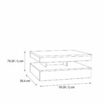 Beistelltisch Braun BigBuy Home - elegantes und funktionales Möbelstück aus Holz mit drehbarer Tischplatte.