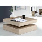 Beistelltisch Braun BigBuy Home - elegantes und funktionales Möbelstück aus Holz mit drehbarer Tischplatte.