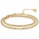 Damen-Armband von Tommy Hilfiger aus goldfarbenem Edelstahl, elegantes Design für jeden Anlass.