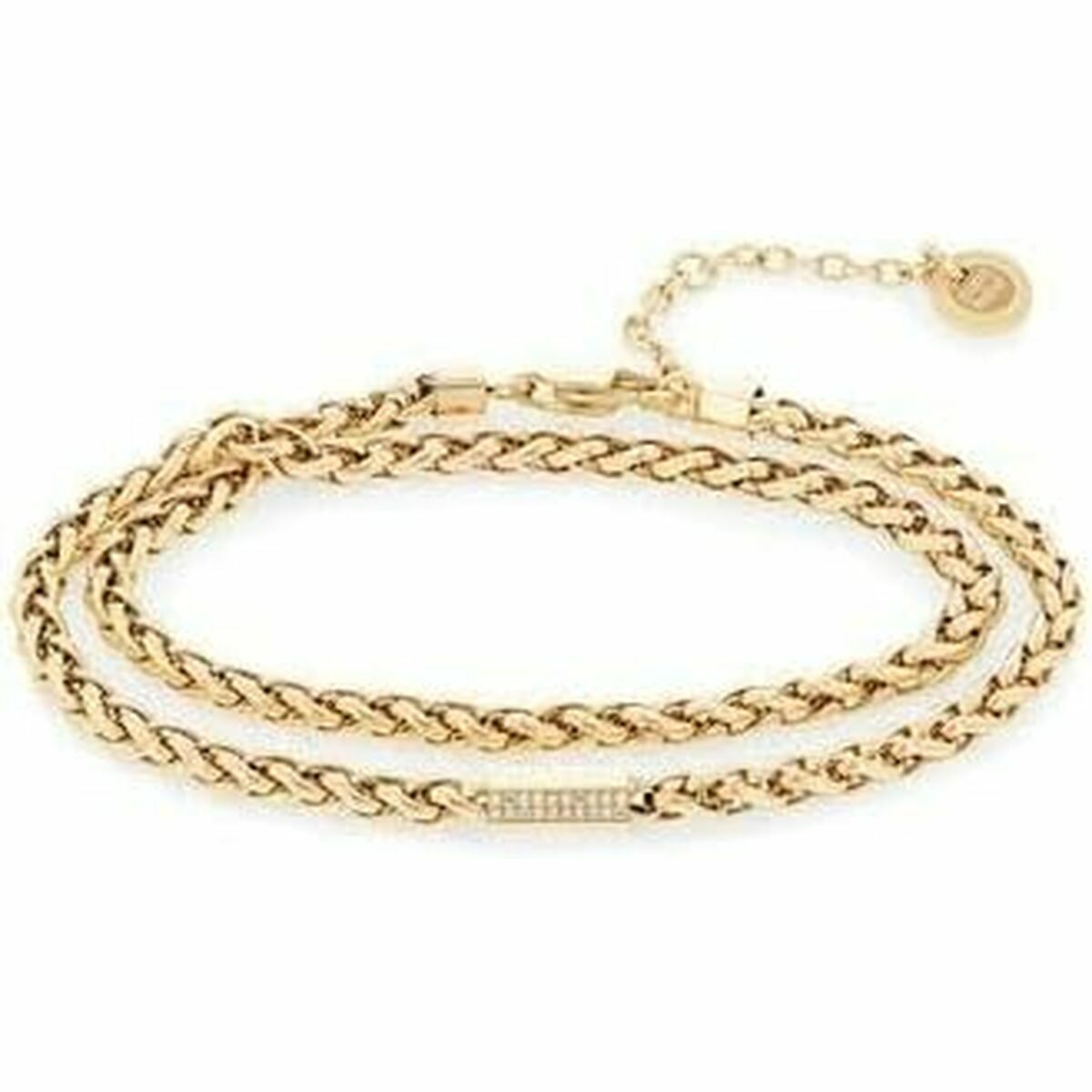 S0392078_0 Damen-Armband von Tommy Hilfiger aus goldfarbenem Edelstahl, elegantes Design für jeden Anlass.