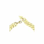 Damen Halskette Guess Gold mit Herz-Anhänger und weißen Zirkonia-Kristallen, aus Edelstahl gefertigt.