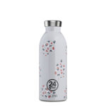 Thermosflasche Edelstahl 500 ml von 24 Bottles in buntem Design, ideal für Sport und Alltag.