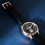 Maserati Herrenuhr (42 mm) mit Edelstahlgehäuse und schwarzem Lederarmband, elegantes Design für jeden Anlass.