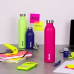 Thermosflasche Rosa 590 ml aus Edelstahl mit rutschfestem Boden und hermetischem Verschluss