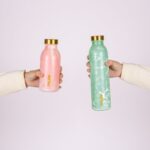 Thermosflasche grün Milan aus Edelstahl – stilvoll und funktional für heiße und kalte Getränke.