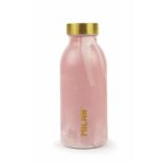 Thermosflasche Rosa Milan aus Edelstahl, stilvolles Design für heiße und kalte Getränke.