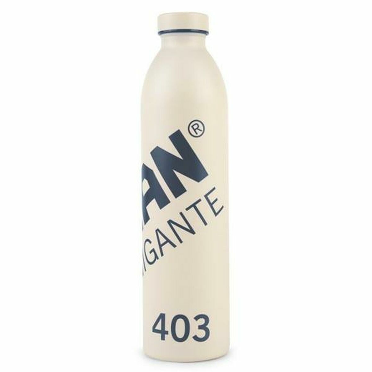 S7929655_0 Thermosflasche Gigante 403 Milan aus Edelstahl in Beige mit rutschfestem Boden und 946 ml Kapazität.
