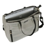 Handtasche Grau mit Minnie Mouse Motiv, stilvolles Accessoire für jeden Anlass.