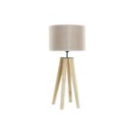 Tischlampe Beige Holz Braun von DKD Home Decor, stilvolles Design aus Holz, ideal für moderne und natürliche Einrichtung.